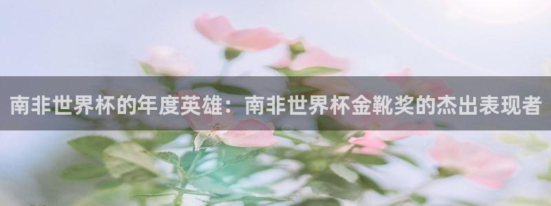 2026世界杯亚洲预选赛赛程:南非世界杯的年度英雄:南非世界杯金靴奖的杰出表现者